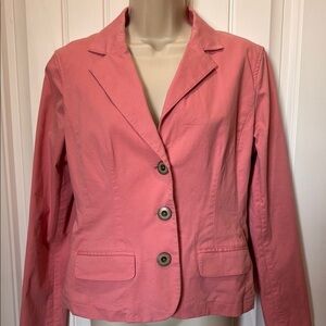 Women’s Talbots pink blazer. Size 6.